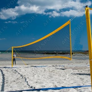 Rede Ténis Praia 3mm PPHT 4,5X4,5cm Ent. 9,00×1,00m S/Nós EN 749 Preta